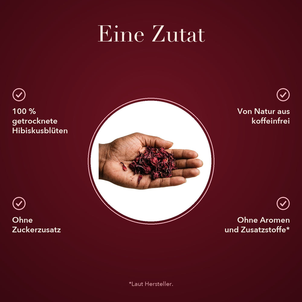 Eine Zutat: getrocknete Hibiskusblüten