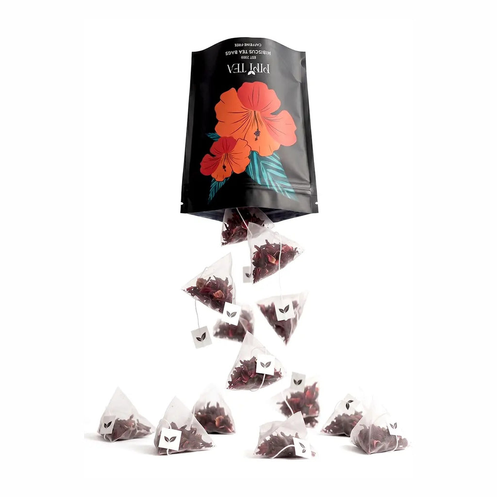 Beutel Hibiskustee mit Pyramidenbeuteln