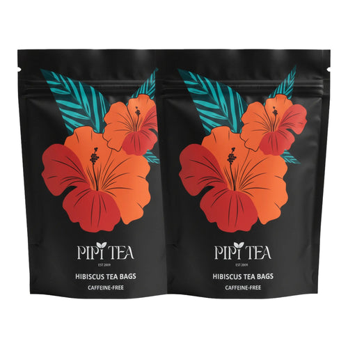 Zwei Beutel Hibiskus-Kräutertee