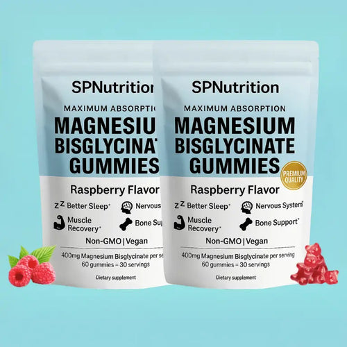 Zwei Beutel Magnesiumbisglycinat-Fruchtgummis