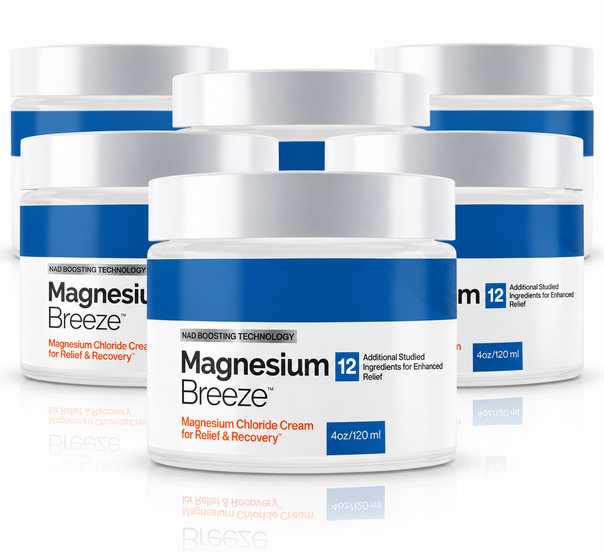 6er-Pack Magnesium Breeze, Tiegel mit je 120 ml